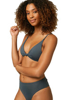 O'neill Pismo Saltwater Solids Bikini Top SLT- Slate L