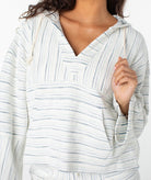 Roxy Rich Coast Stripe Terry Hoodie WCB0 M
