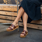 Reef Cushion Vista Hi Womens Sandal Chocolate Braid 7