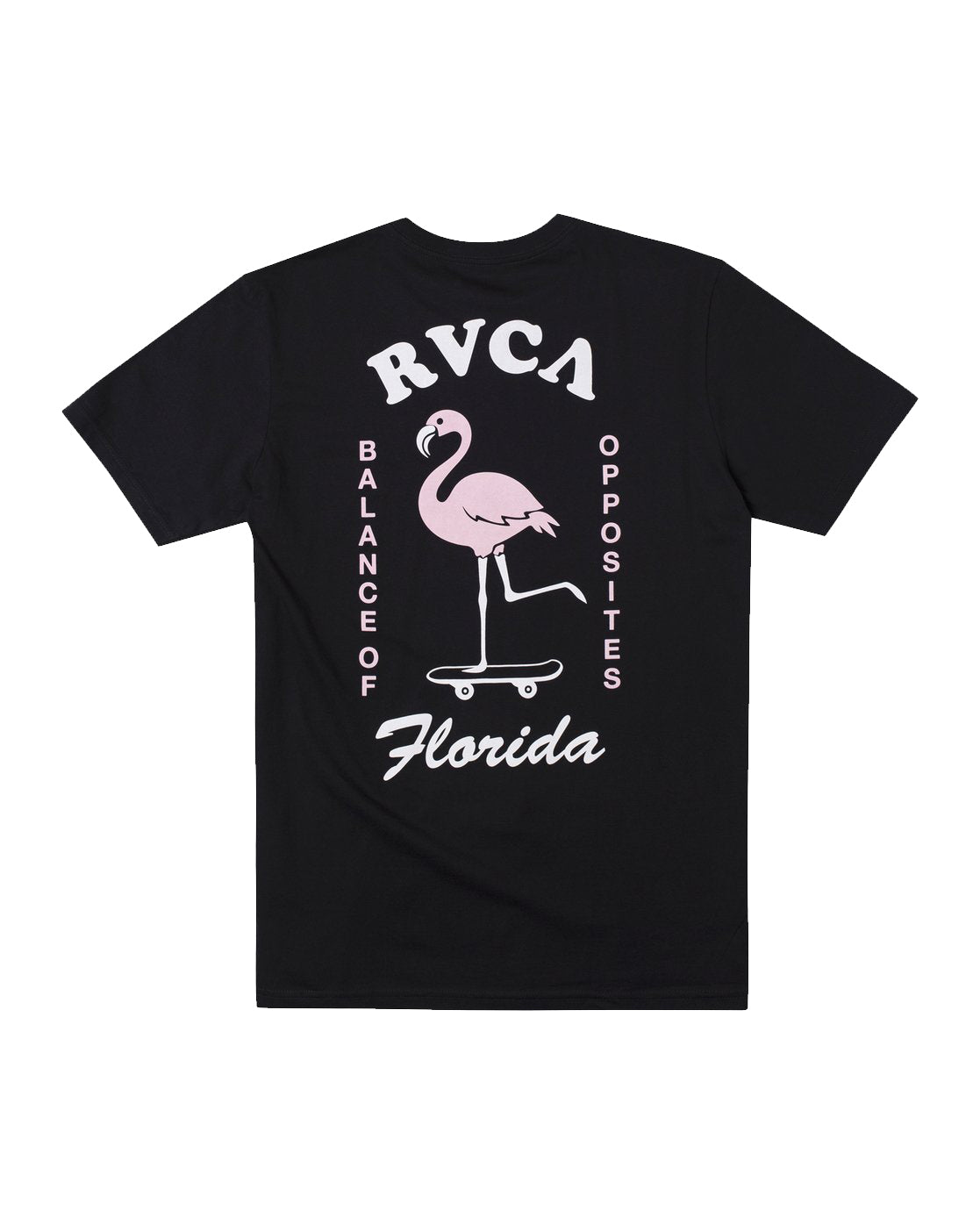 RVCA Florida Flamingo SS Tee BLK XXL