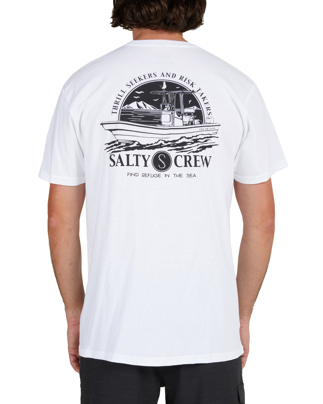 Salty Crew Super Panga SS Tee White M
