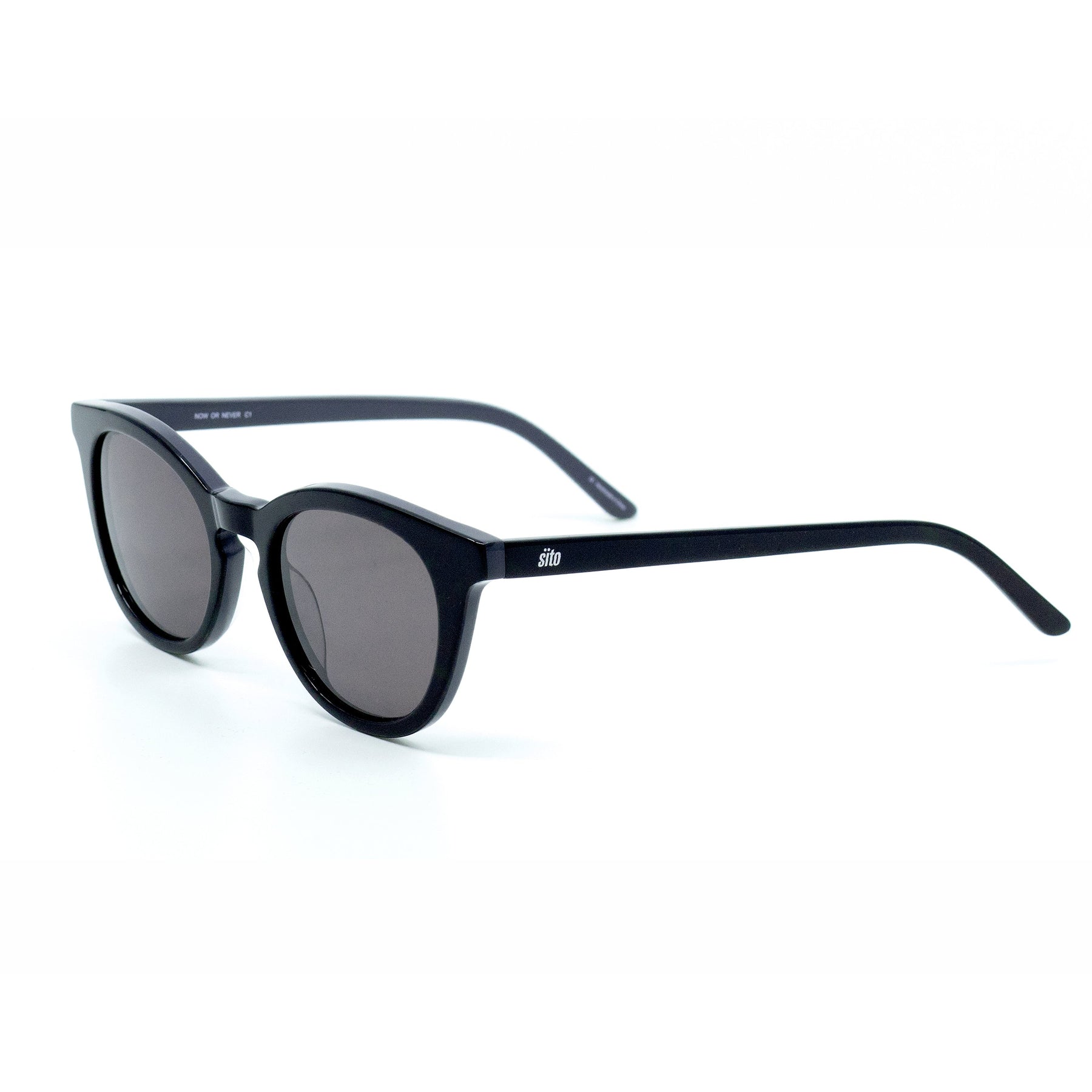 Sito Now or Never Polarized Sunglasses BlackGrey IronGrey