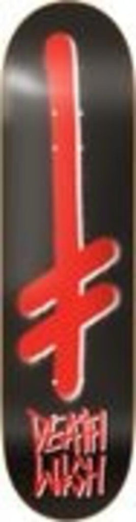 Deathwish Skateboards Gang Logo Deck Black/Red 8.6