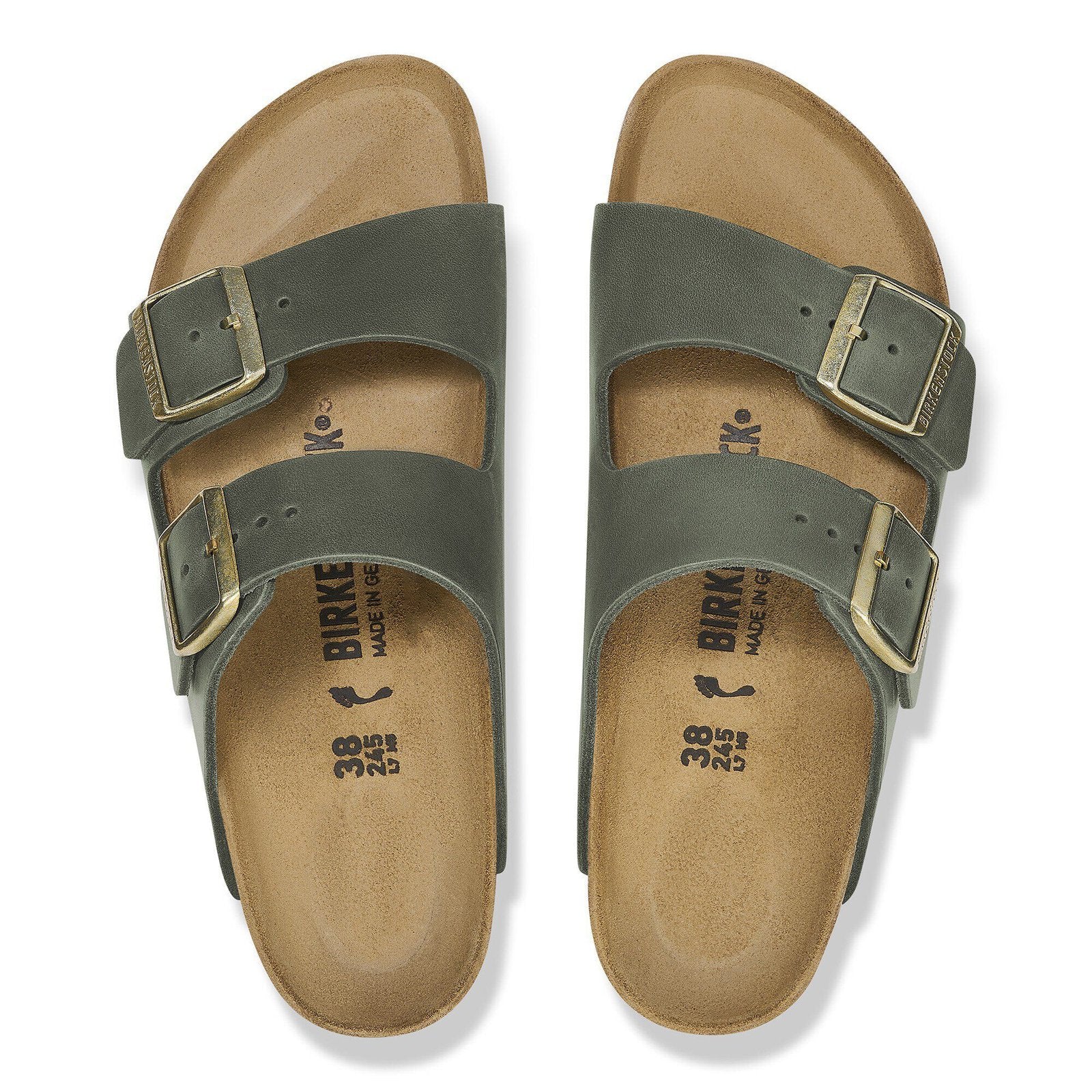 Birkenstock Arizona Womens Sandal Oiled Leather-Thyme 10