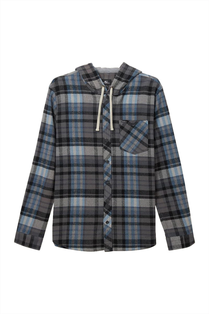 O'Neill Clayton Hooded Flannel GRA-Graphite S
