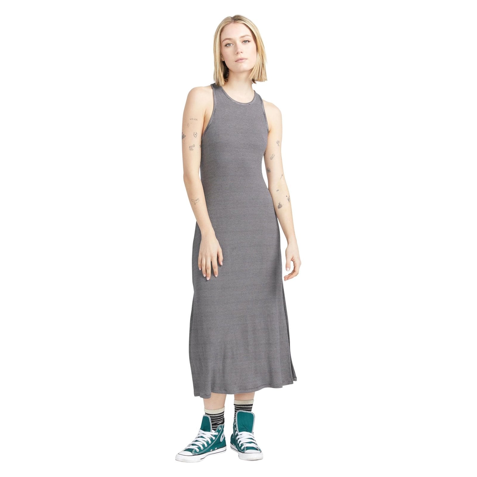 Volcom Fleurmaid Maxi Dress  BLK L