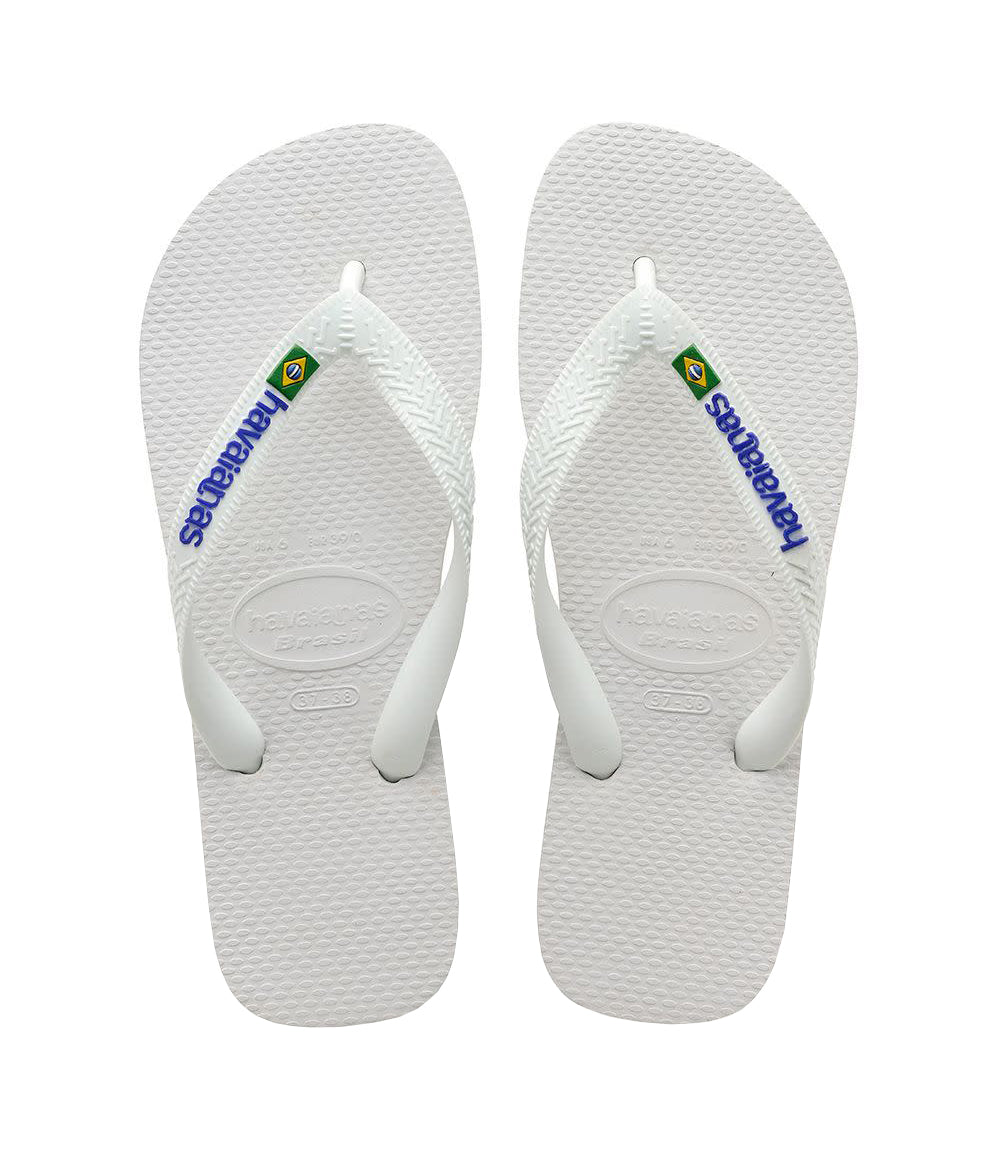 Havaianas Brazil Logo Mens Sandal 0001-White 9