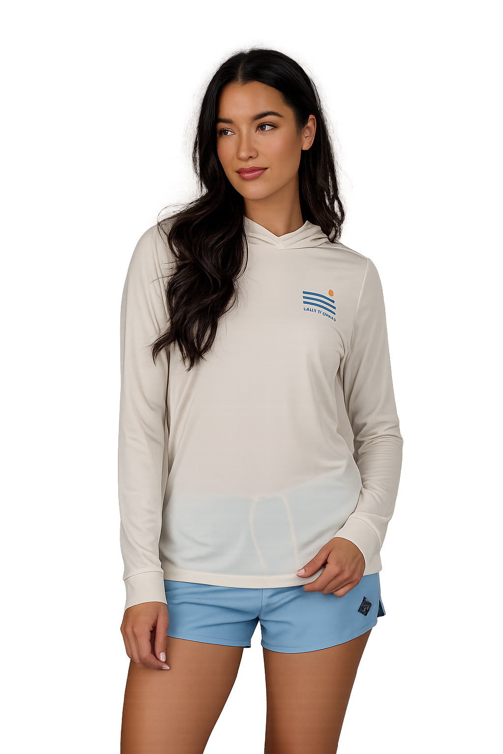 SALTY CREW SMALL BITE HOOD SUNSHIRT OFF WHITE XL