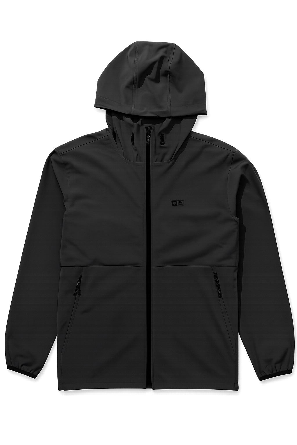 Salty Crew Stowaway Windbreaker Jacket Black Marle L