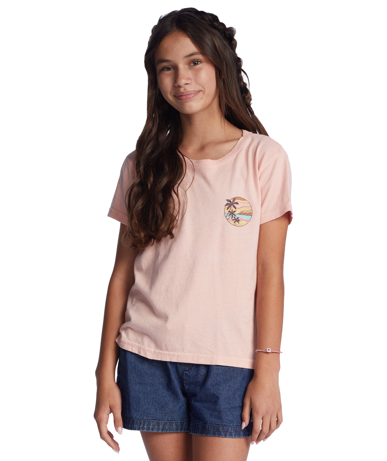Roxy Girls Welcome To Paradise SS Tee MEN0-Blossom 10/M