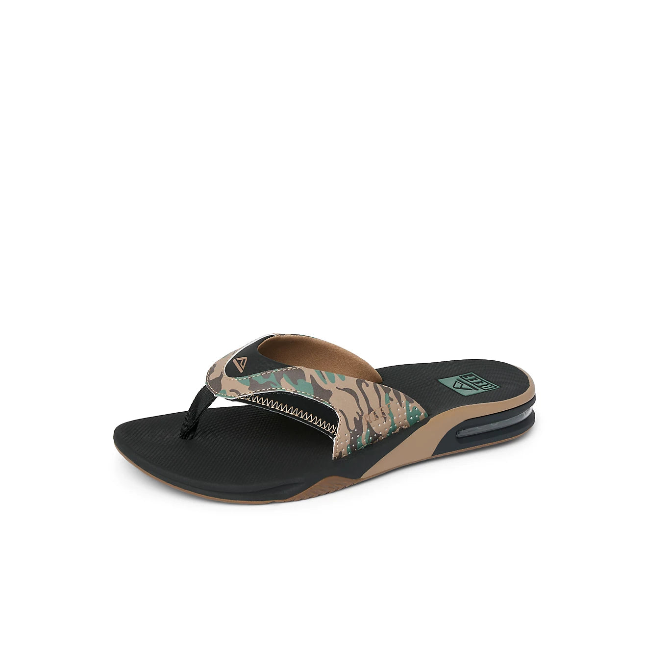 Reef Fanning Mens Sandal Black-Camo 12