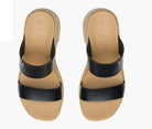 Reef Sunset Ibiza Womens Sandal Black-Raffia 9