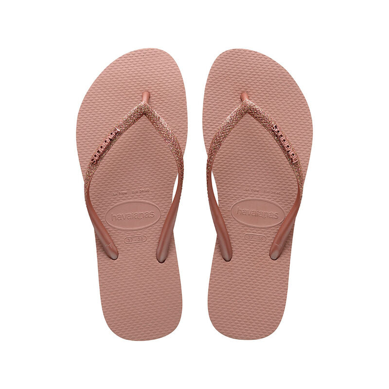 Havaianas Slim Glitter Womens Sandal 3544-Crocus Rose 7