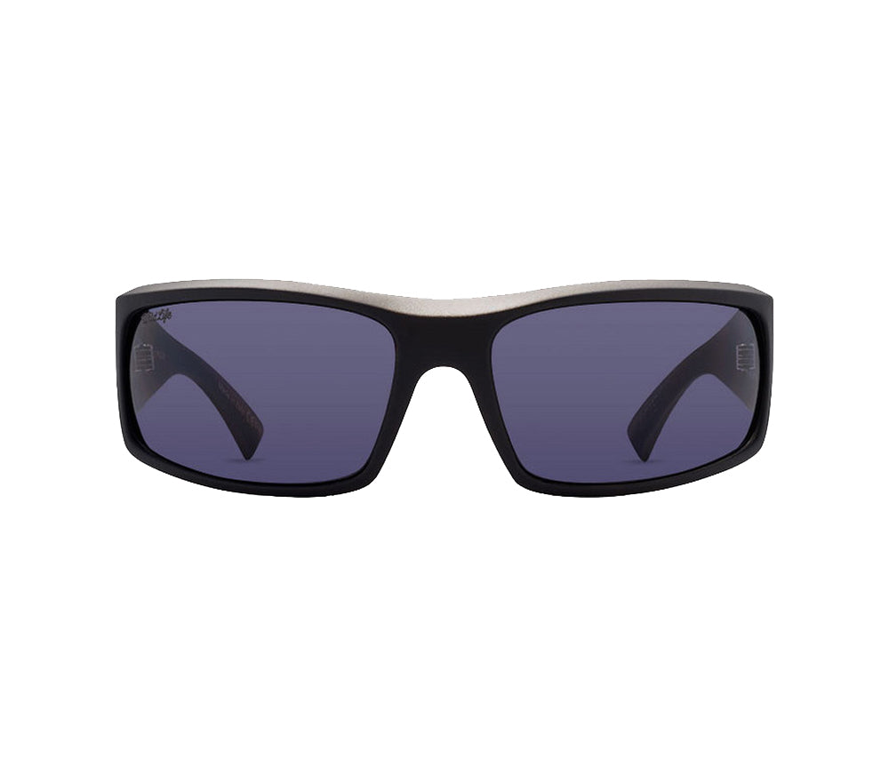 Von Zipper Kickstand Polarized Sunglasses PSV-Black Satin/Wild Vintage Grey Polarized OS