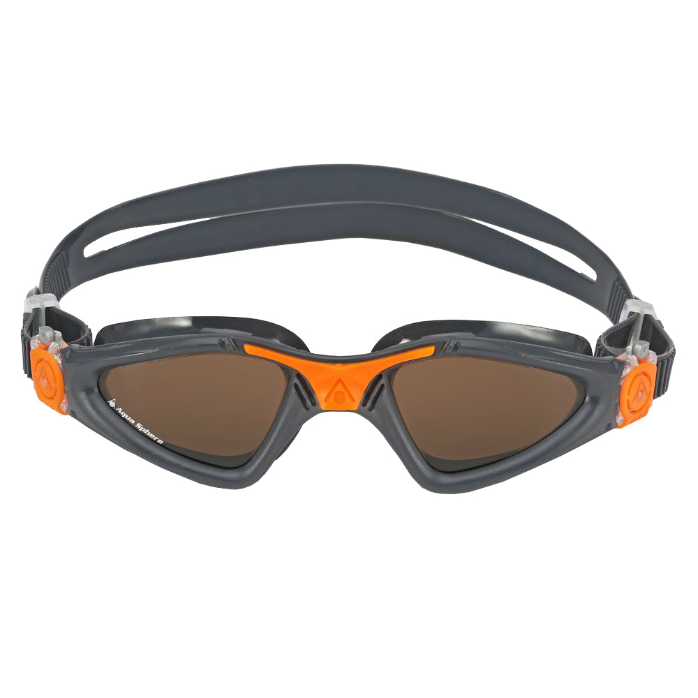 Aqua Sphere Kayenne Swim Goggles Grey/Orange/Brown