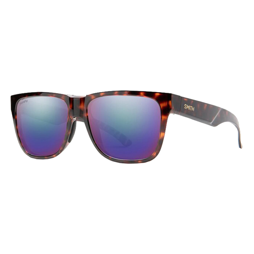 Smith Lowdown 2 Polarized Sunglasses Tortoise Violet Mirror Chromapop