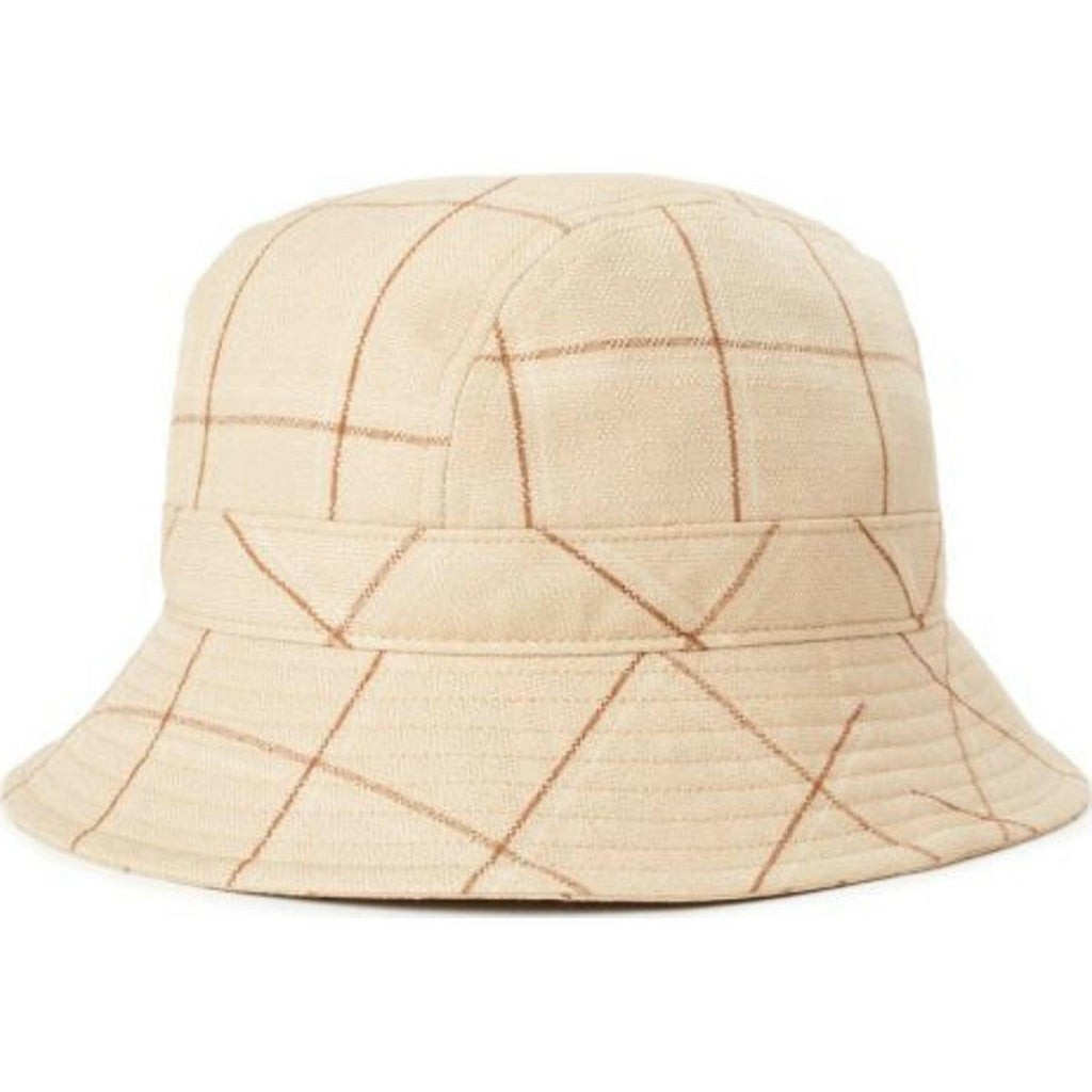 Bromley Bucket Hat - Tan Plaid.