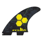 FCS 2 AM PC Tri-Fins Set Yellow L