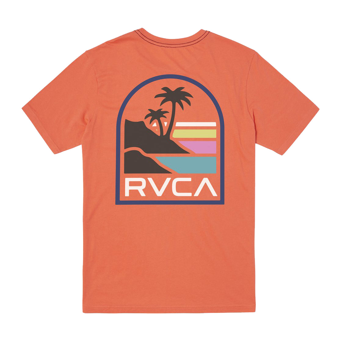 RVCA Vista Short Sleeve Tee CAK-CORAL S