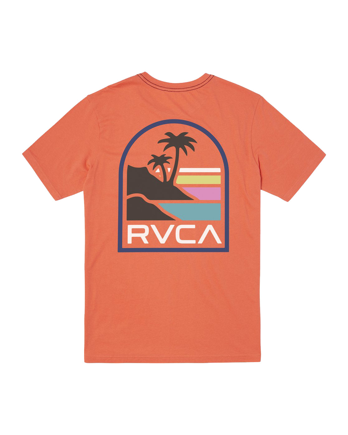 RVCA Vista Short Sleeve Tee CAK-CORAL S