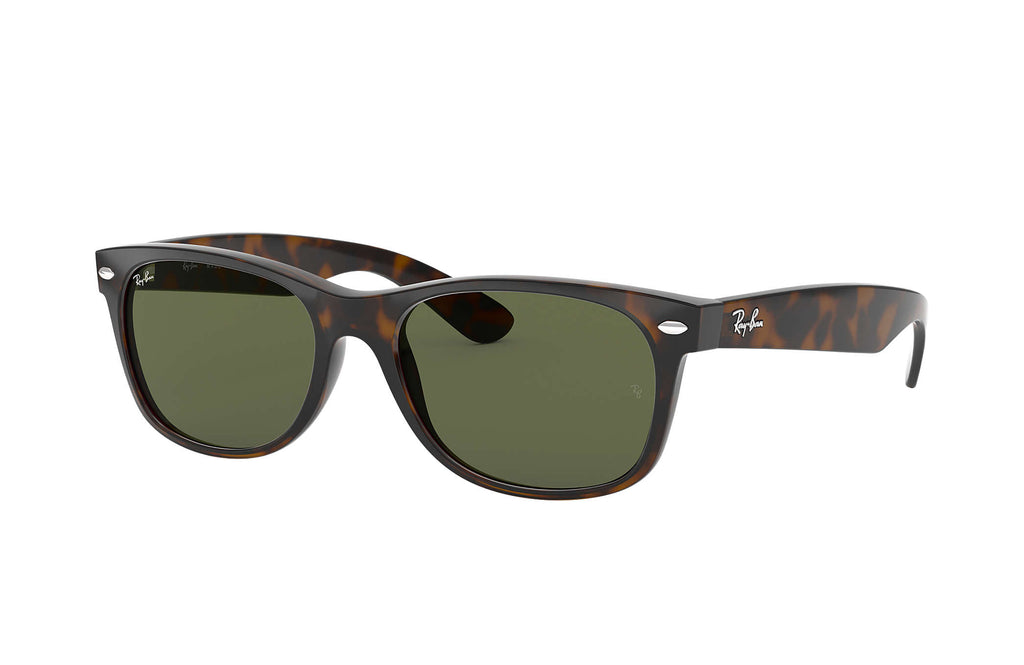 Ray Ban New Wayfarer Polarized Sunglasses Tortise CrystalGreen Wayfarer