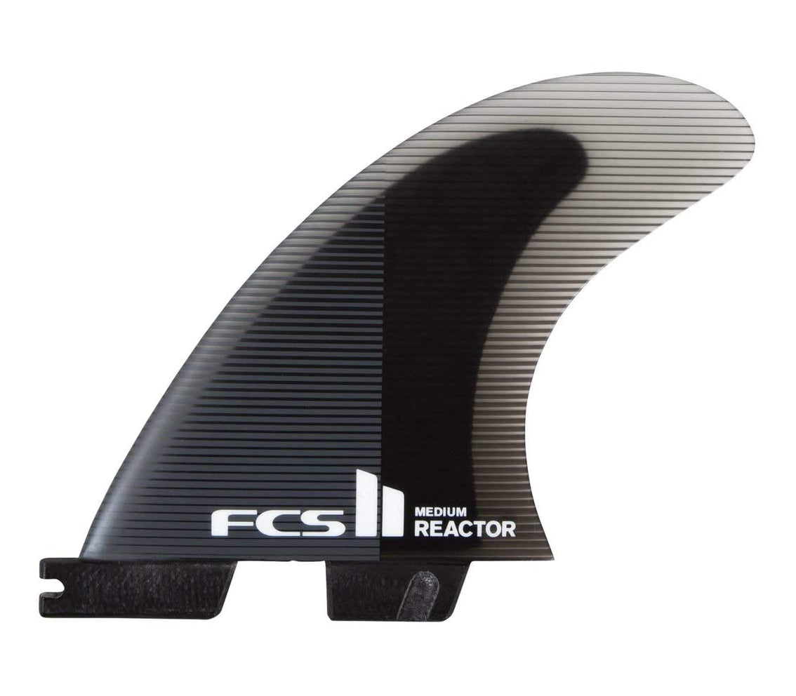 FCS 2 Reactor PC Tri-Fin Set Charcoal-Black L