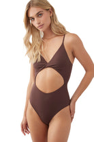 O'Neill Saltwater Solids Twisted One Piece CHO L