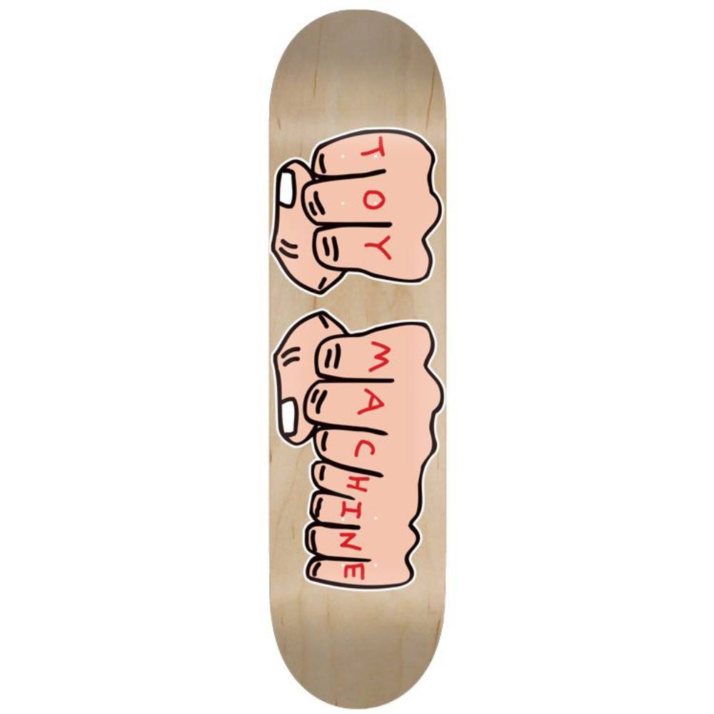 Toy Machine Skateboards Fists Deck Natural 8.5"