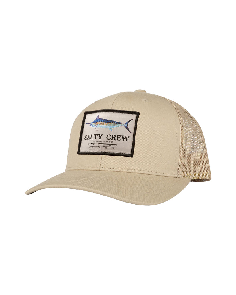 Salty Crew Marlin Mount Trucker Hat Khaki OS