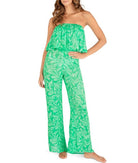 Hurley Marina Strapless Cover Up Tank Jade L