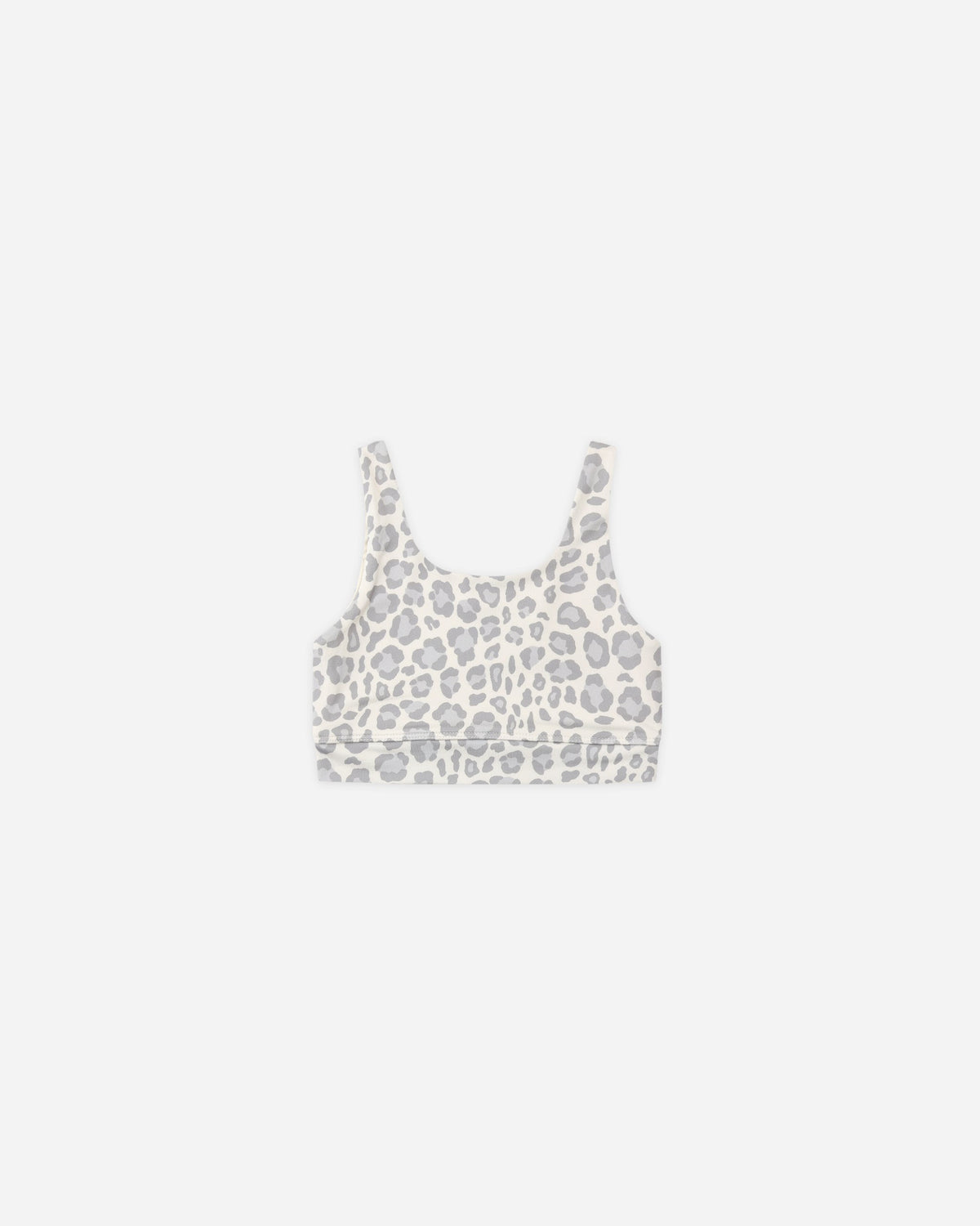 Rylee and Cru Swift Sports Bra Blue Leopard 8-9Y