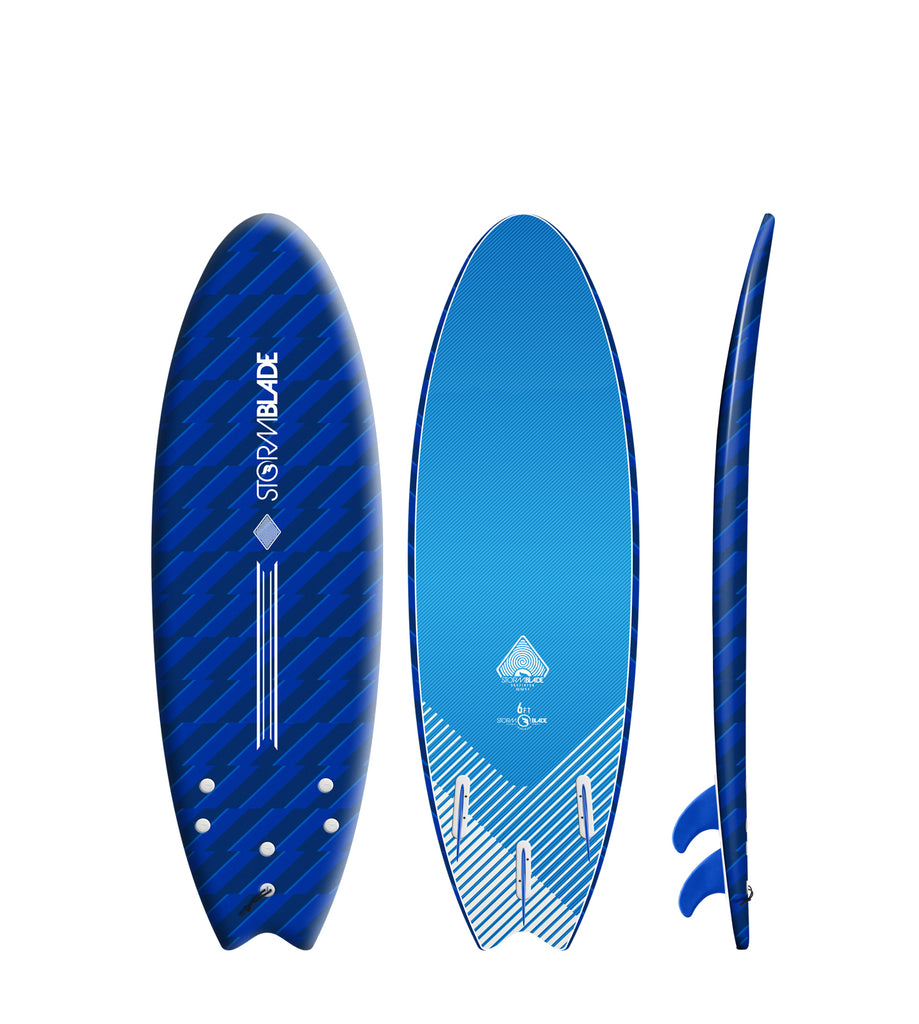 Storm Blade Swallow Tail Surfboard Blizzard Navy 6ft0in
