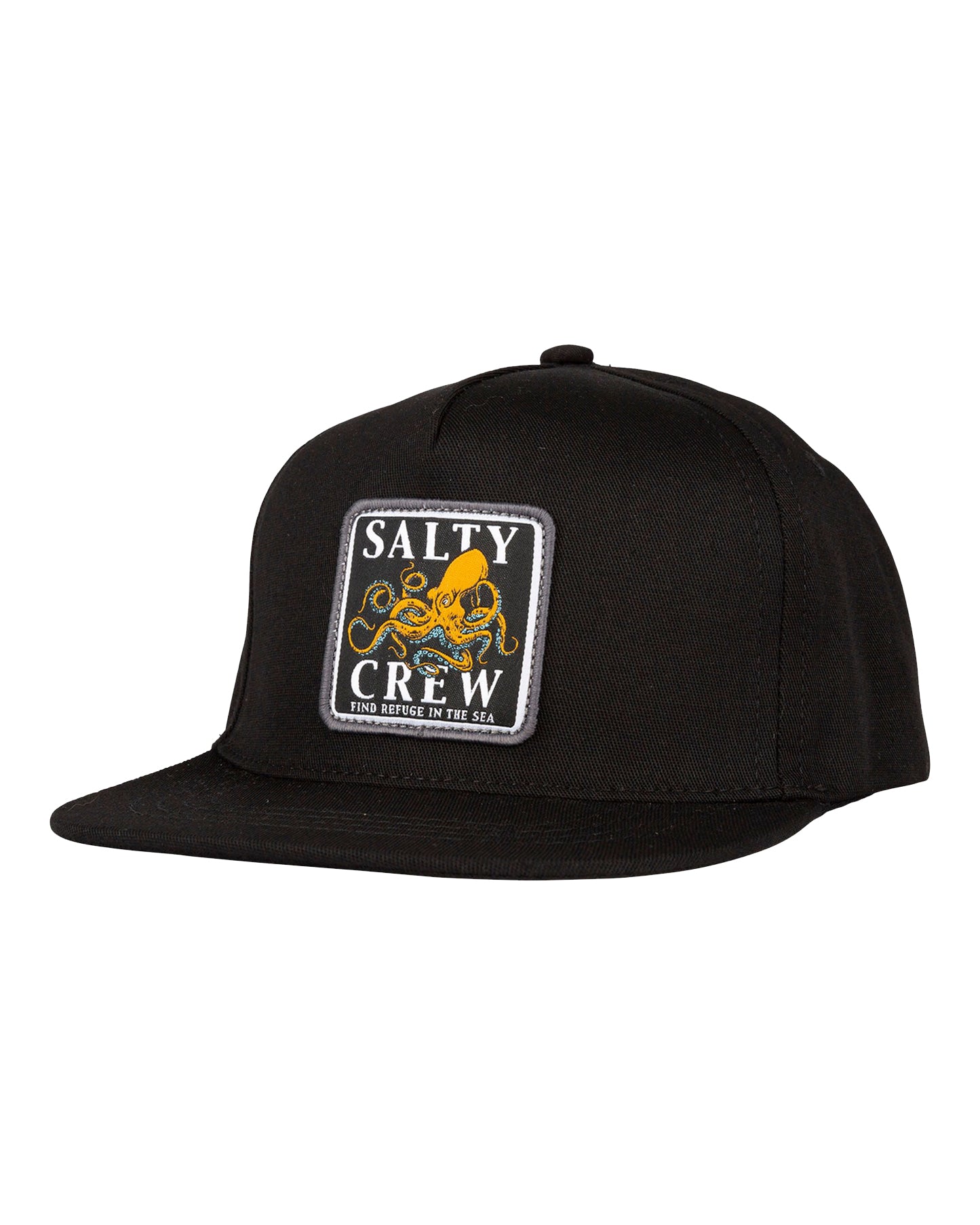 Salty Crew Ink Slinger Boys 6 Panel Hat Black OS