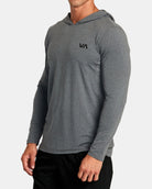 RVCA Sport Vent LS Hood CCH-Charcoal Heather S