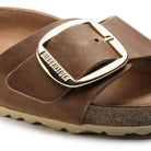 Birkenstock Madrid Big Buckle Womens Sandal Oiled Leather-Cognac 8