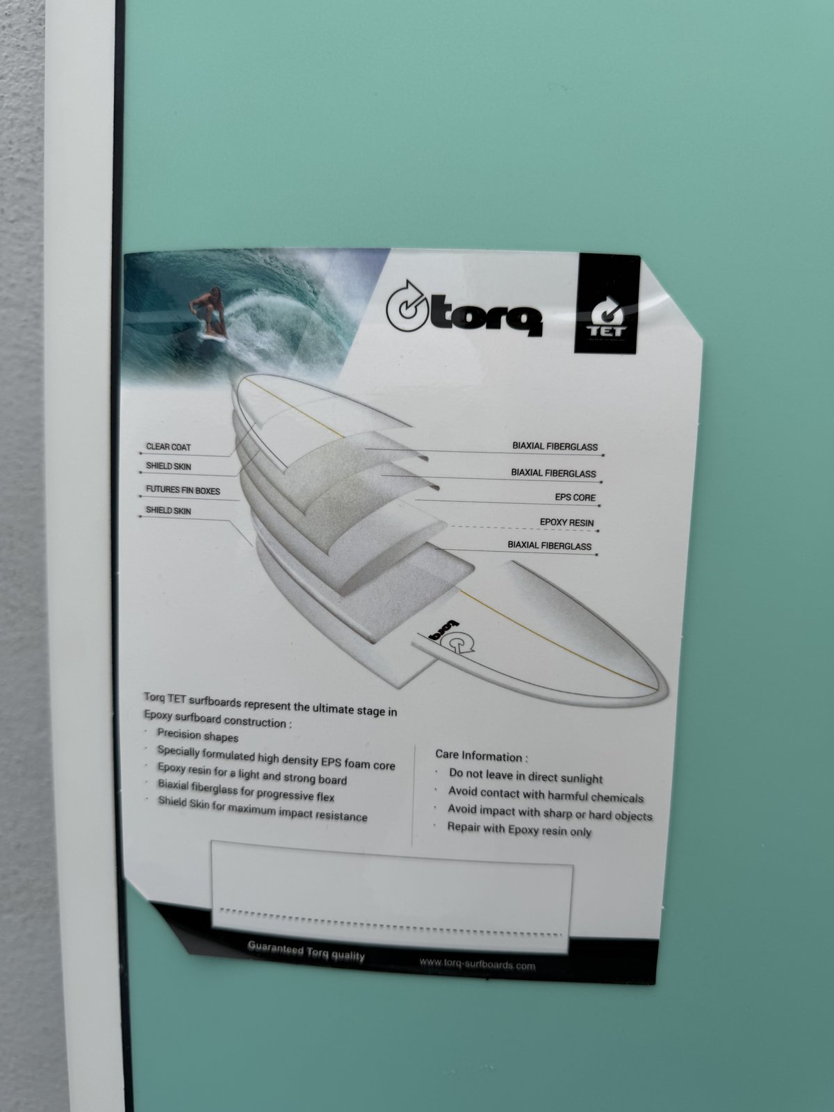 Torq Surfboards V+ SeagreenFade 7ft8in