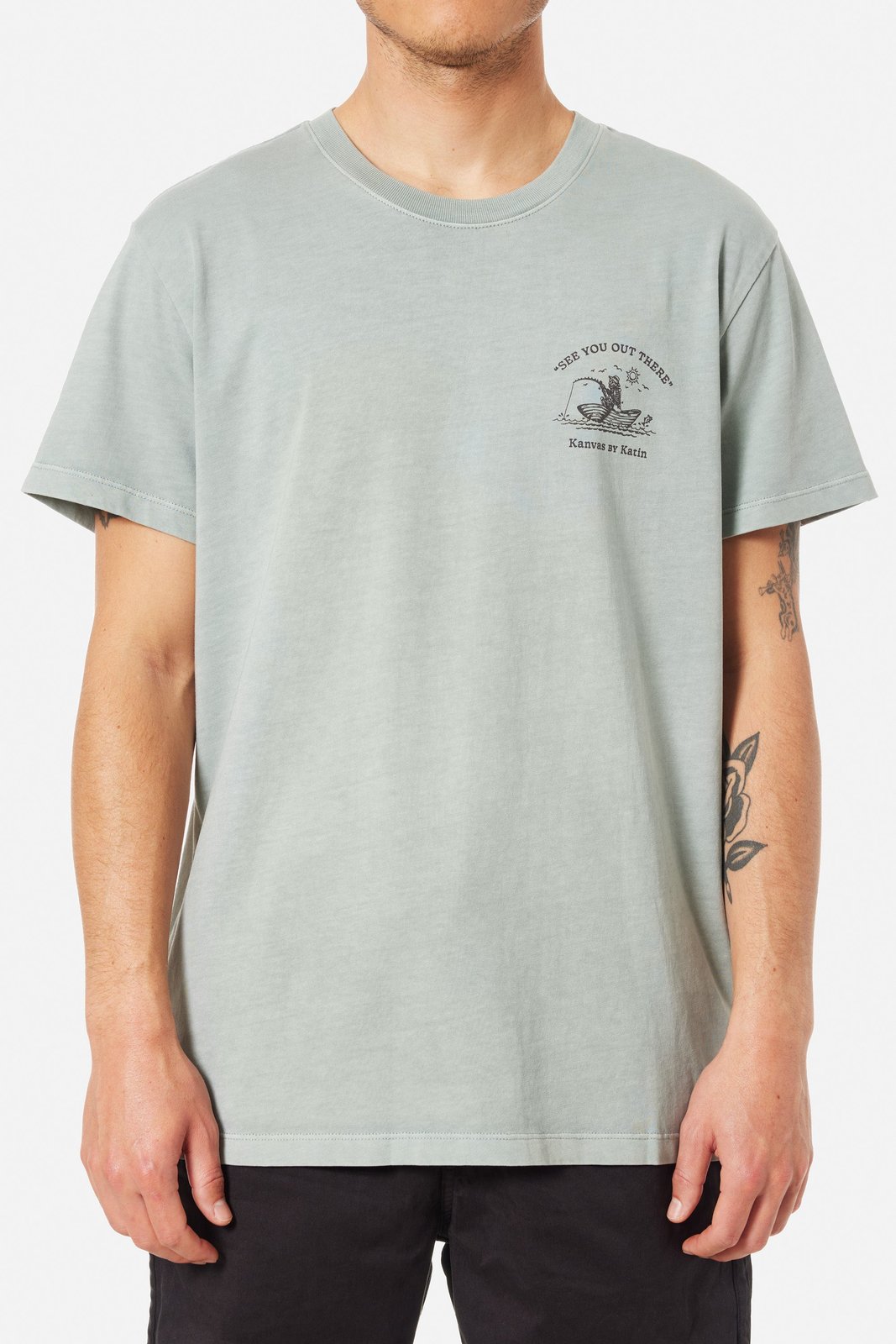 Katin Cast Off SS Tee ALOE  PIGMENT  DYE(ALPD) XL