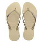 Havaianas Slim Sparkle Me Womens Sandals 0154-Sand Grey 9