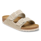 Birkenstock Arizona Womens Sandal Suede-Oyster 7