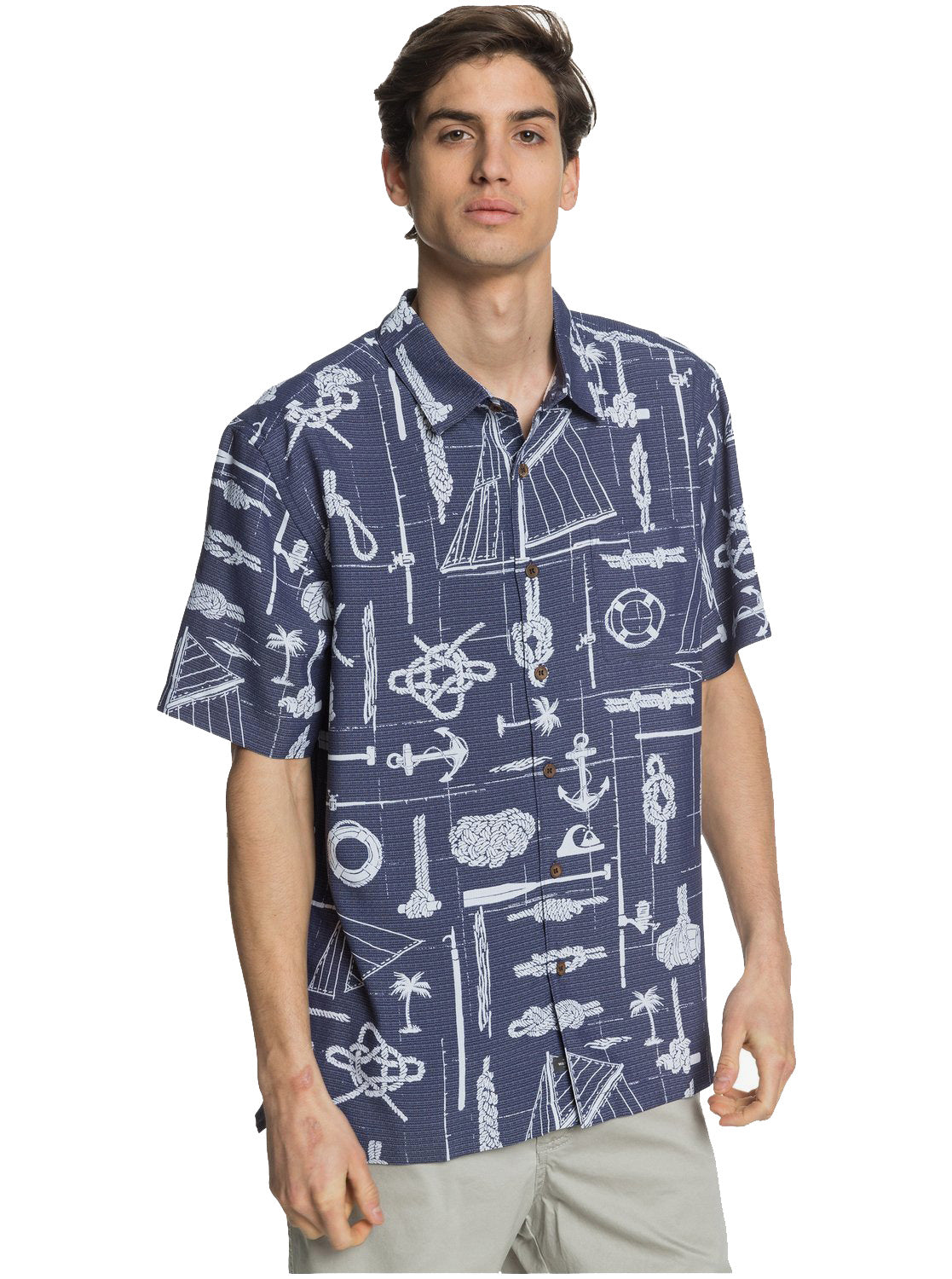 Quiksilver Waterman Knots And Stuff SS Shirt BSW6 XL