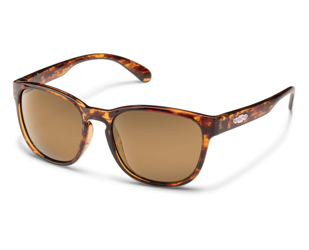 SunCloud Loveseat Polarized Sunglasses Tortoise SiennaMirror Square