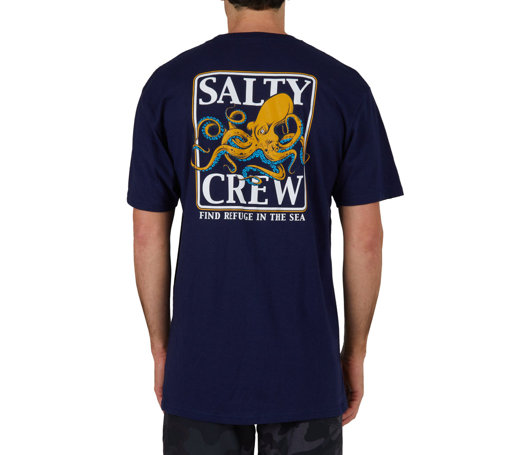 Salty Crew Ink Slinger SS Tee Navy L