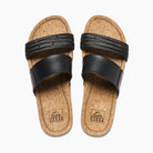 Reef Cushion Vista Hi Womens Sandal Black Braid 7.5