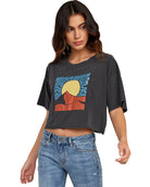 RVCA Out There Crop Top BLK-Black XS