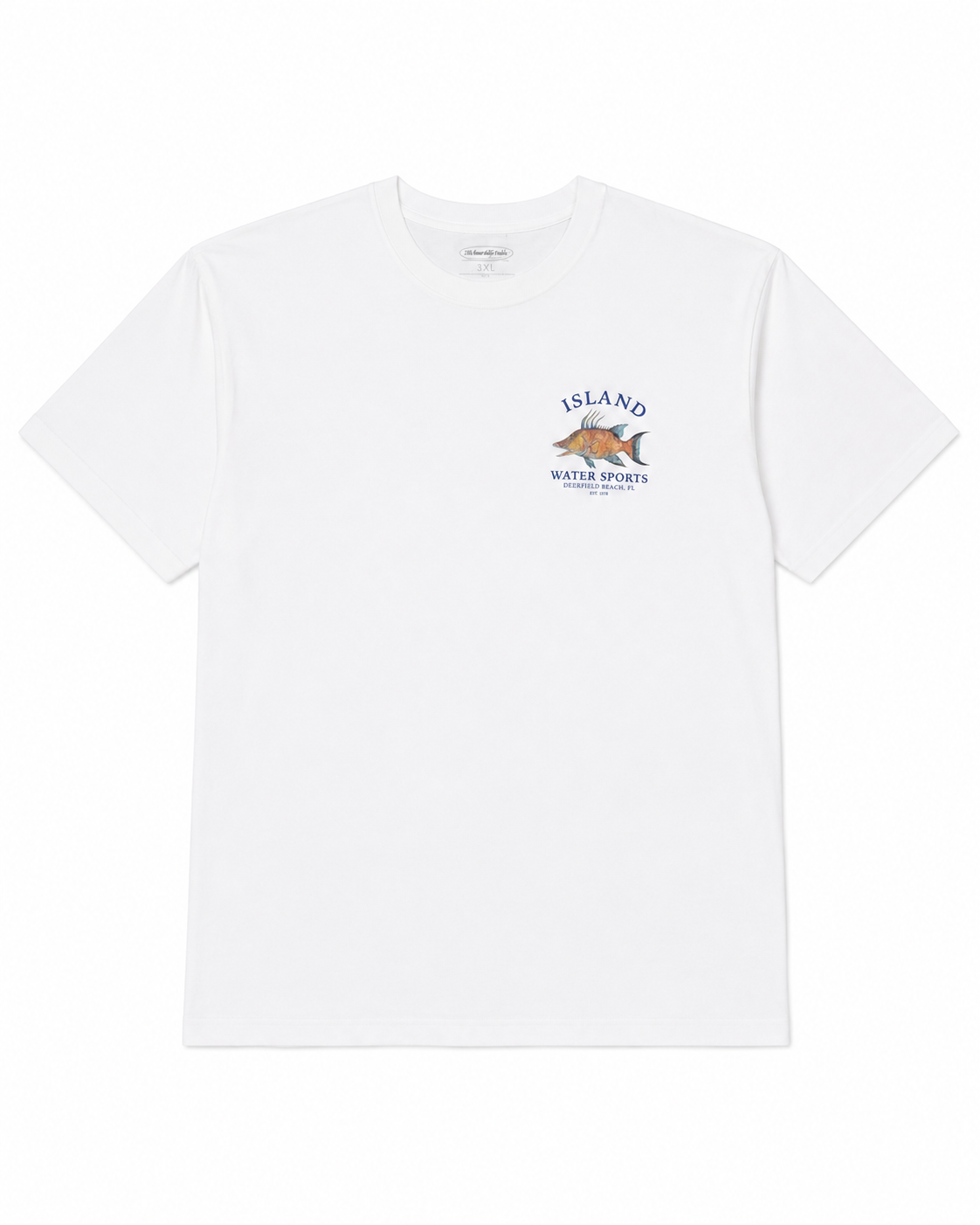 Island Water Sports Hogfish SS Tee White L