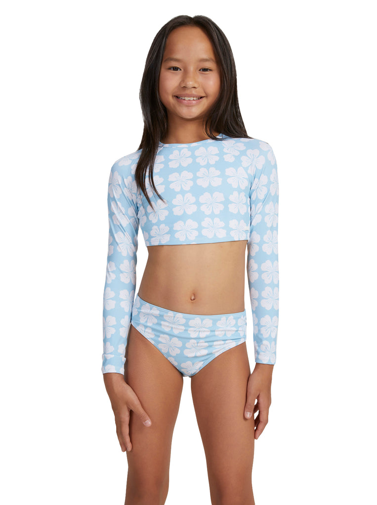 Rrunsv Bikinis for Teen Girls Girls Swimwear Teen Girls Summer Swimsuit One- piece Bow Print Bathingsuit Blue,160 