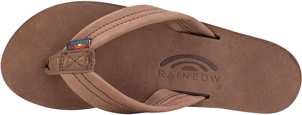 Rainbow Single Layer Leather Womens Sandal