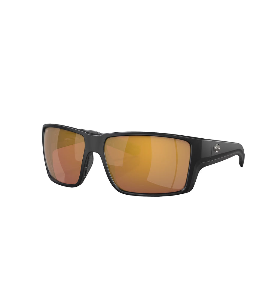 Costa Del Mar Reefton Pro Polarized Sunglasses MatteBlack GoldMirror 580G