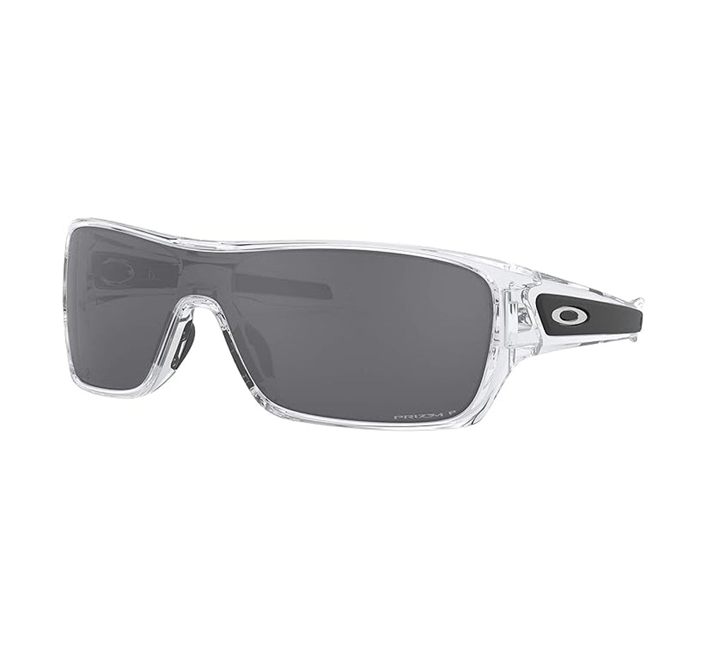 Oakley Turbine Rotor Polarized Sunglasses PolishedClear PrizmBlack Square