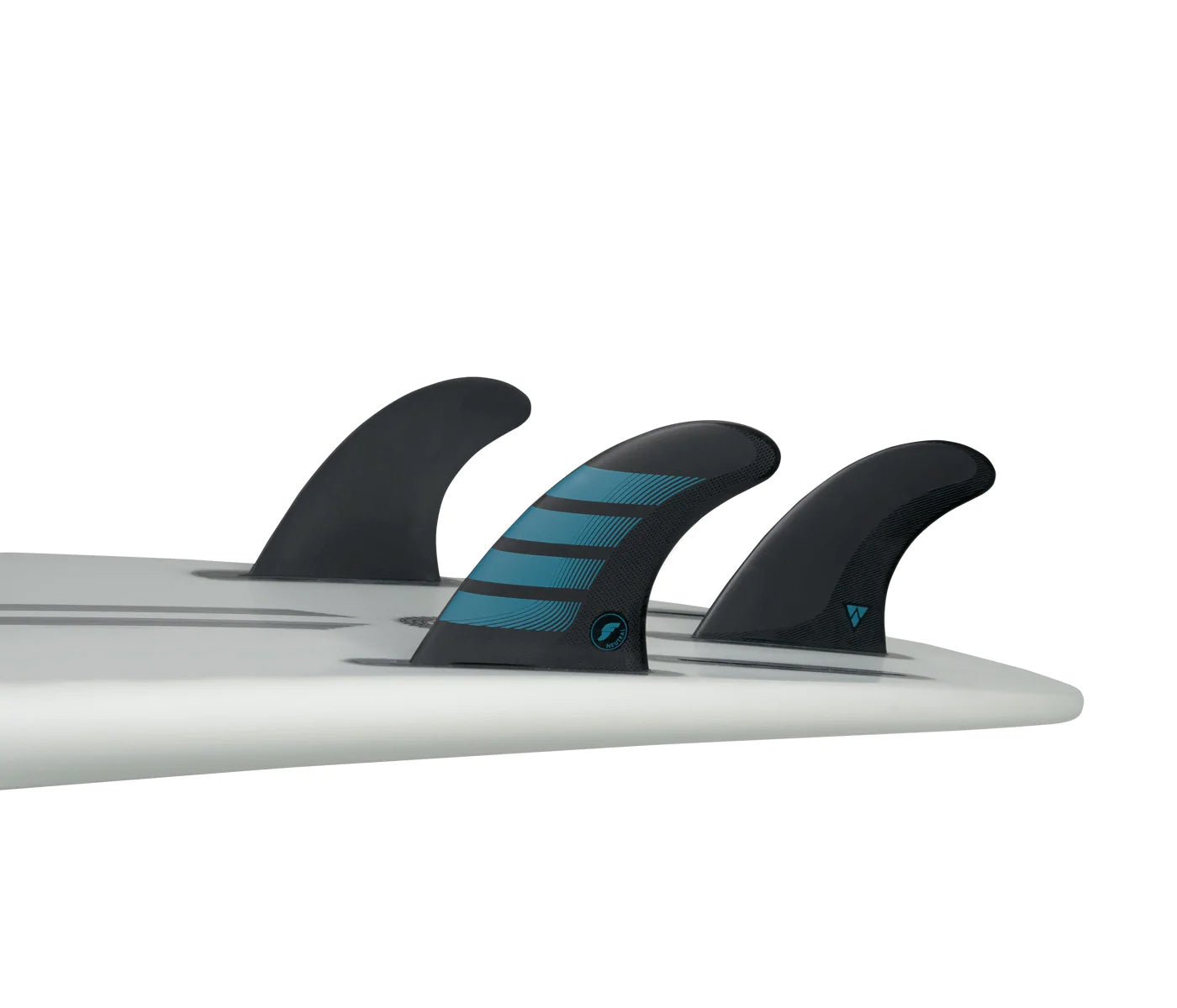 Futures Fins F4 Alpha Thruster Set Carbon-Aqua S.